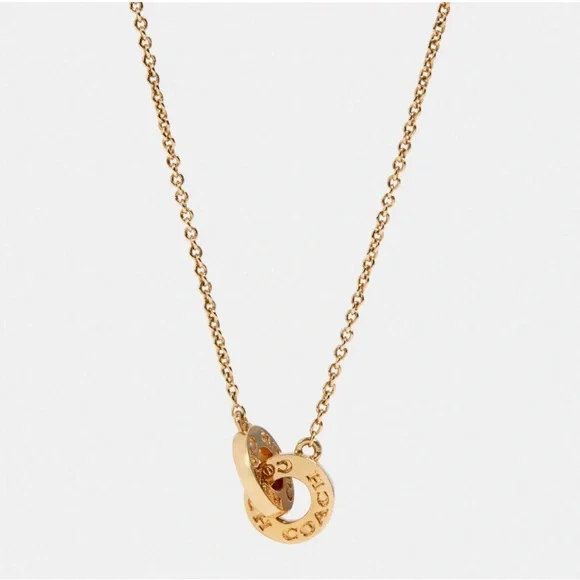 Coach Gold Intertwined Necklace - Picture 2 of 4